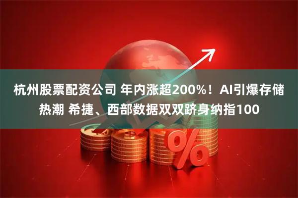 杭州股票配资公司 年内涨超200%！AI引爆存储热潮 希捷、西部数据双双跻身纳指100